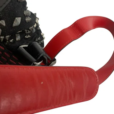 Pre-owned Christian Louboutin Black Denim Backpack ()