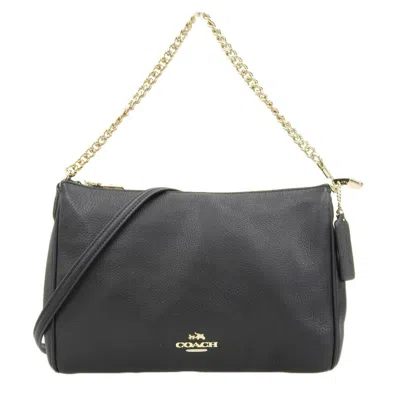 Pre-owned Coach Black Leather Shoulder Bag ()