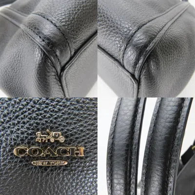 Pre-owned Coach Black Leather Tote Bag ()