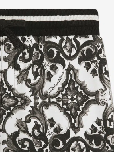 Dolce & Gabbana Majolica-print Shorts In Black