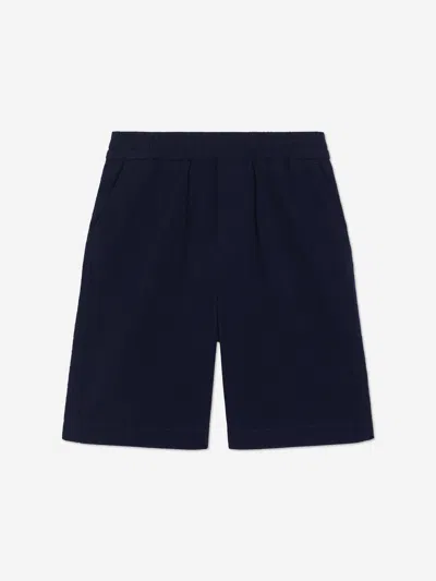 Dolce & Gabbana Logo-embroidered Shorts In Blue
