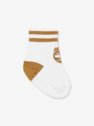 Timberland Baby 2 Pack Boot Bootie Socks Set In Brown