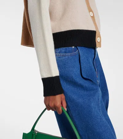 Marni Multicolor Cashmere Oversize Cardigan In Neutral