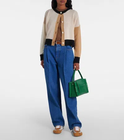 Marni Multicolor Cashmere Oversize Cardigan In Neutral