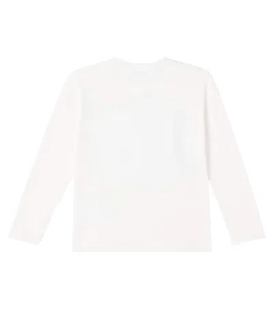 Monnalisa Kids' T-shirt St.lovers Jersey Jersey Cotone Stretch In White