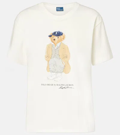 Polo Ralph Lauren White Polo Bear T-shirt In White