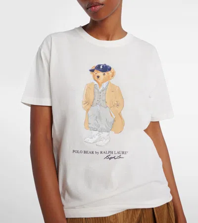 Polo Ralph Lauren White Polo Bear T-shirt In White