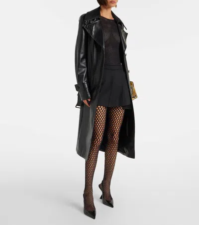 Wardrobe.nyc Rhw Web Wool-blend Tights In Black