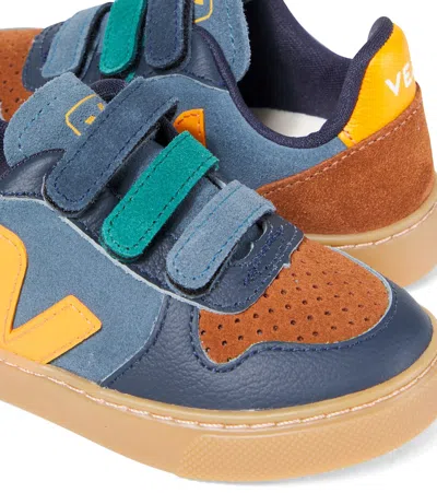 Veja V-10 Suede Sneakers In Multi