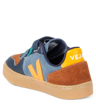 Veja V-10 Suede Sneakers In Multi