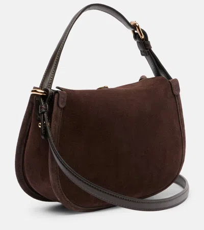 PONY S号绒面革斜挎包