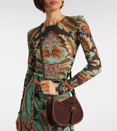 PONY S号绒面革斜挎包