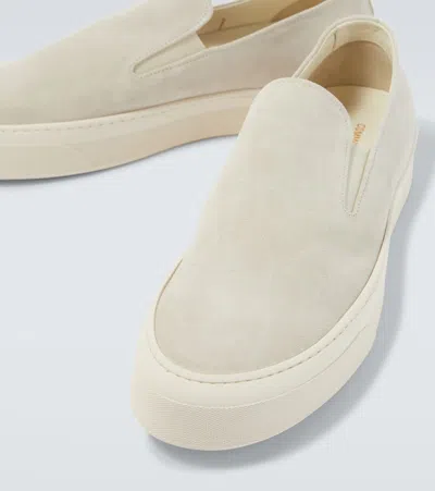Common Projects Suede Slip-on Sneakers In Sand