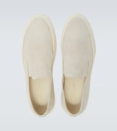 Common Projects Suede Slip-on Sneakers In Sand