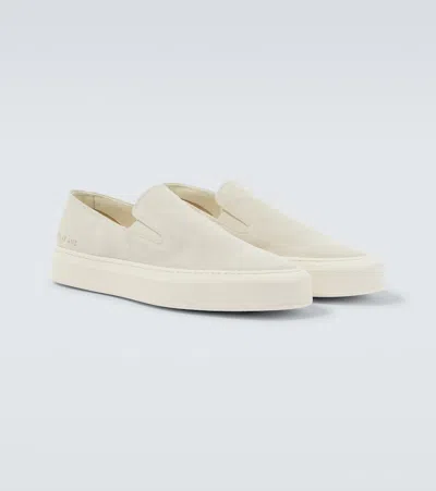 Common Projects Suede Slip-on Sneakers In Sand