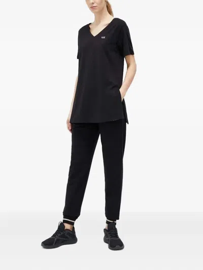 亮片缀饰V领T恤