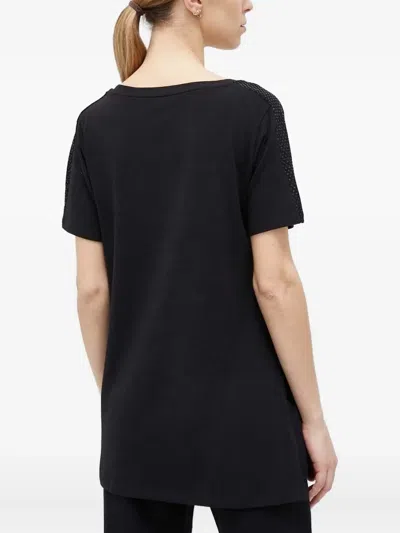 亮片缀饰V领T恤