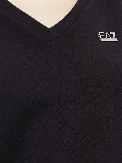 亮片缀饰V领T恤