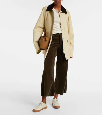 Citizen Of Humanity Lyra Cotton Corduroy Wide-leg Pants In Brown