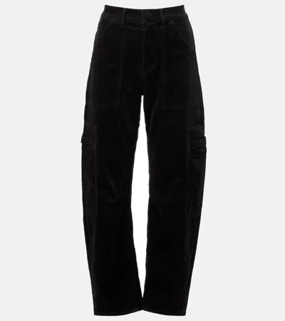 Citizen Of Humanity Marcelle Barrel-leg Cargo Pants In Black