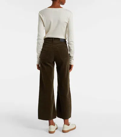 Citizen Of Humanity Lyra Cotton Corduroy Wide-leg Pants In Brown