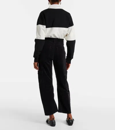 Citizen Of Humanity Marcelle Barrel-leg Cargo Pants In Black