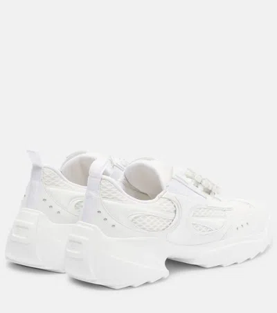 Roger Vivier Viv On The Run Sneakers In White