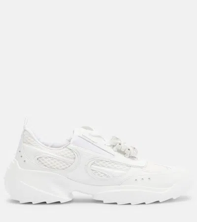 Roger Vivier Viv On The Run Sneakers In White