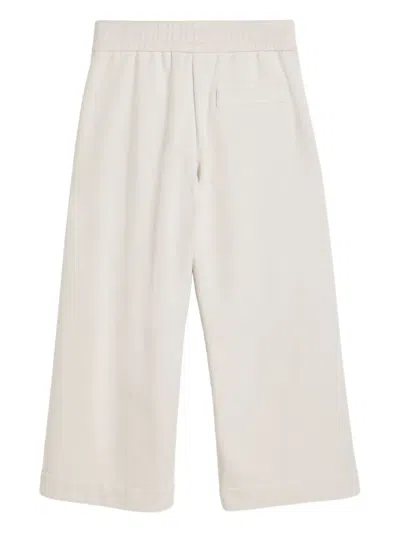 Brunello Cucinelli Pleated-front Drawstring Trousers In Neutral