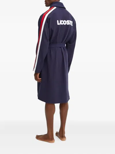 Lacoste Side-stripe Robe In Multi