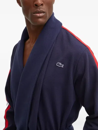 Lacoste Side-stripe Robe In Multi