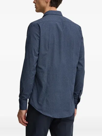 Liu •jo Geometric-print Buttoned Shirt In Black