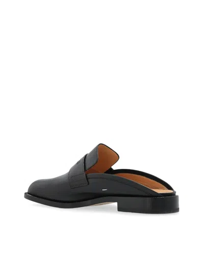 Maison Margiela Woman Black Flats In Gray