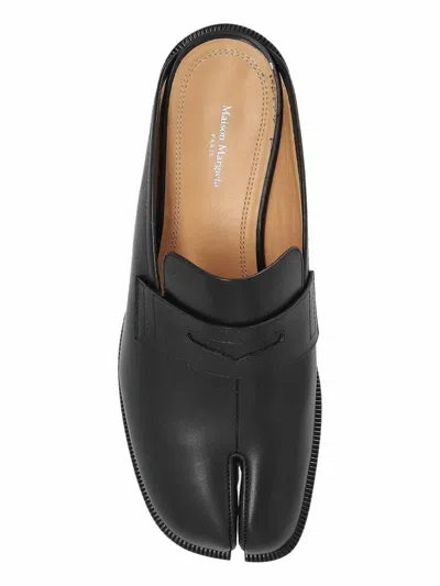 Maison Margiela Woman Black Flats In Gray