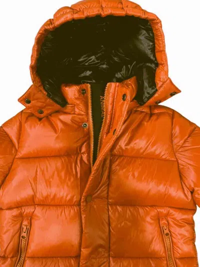 Save The Duck Echo Long Duvet With Hood In Orange