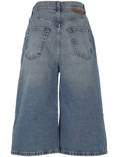 Stella Mccartney Stella Mc Cartney Vintage Blue Trousers With Five Pockets In Blue