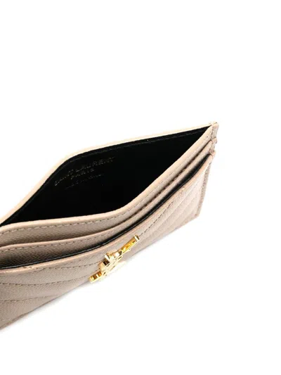 Saint Laurent Wallets In Neutral