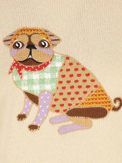 Valentino Le Chien De La Maison Embroidered Sweater In Multi