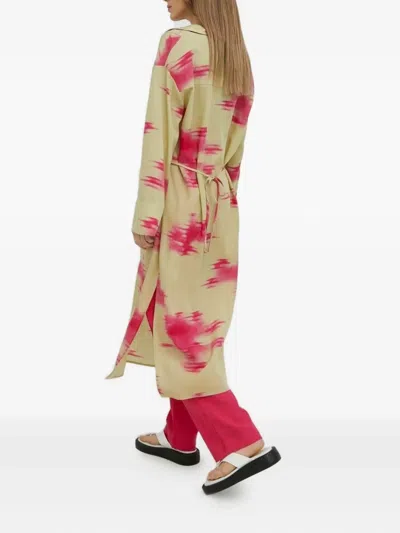 Samsoe & Samsoe Emy Abstract-print Dress In Green