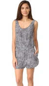 Stella Mccartney Mixed Animals & Elastic All In One Printed Coverup In Темно-синий Леопард/жираф