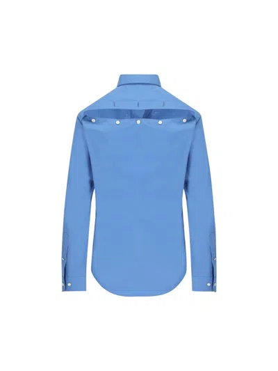 Miu Miu Button-detailed Cotton-poplin Shirt In Brown