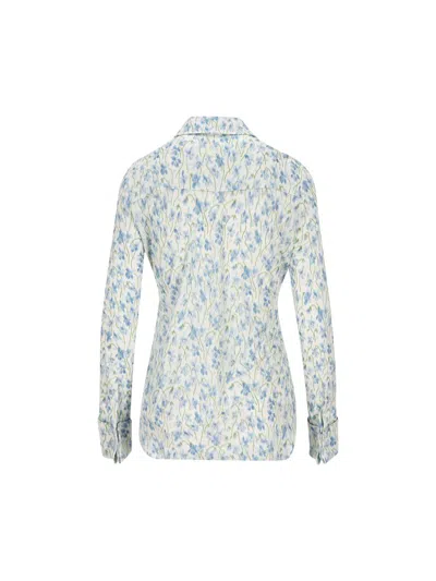 Loewe Floral Print Shirt In Blue
