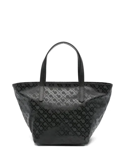 Gherardini Monogram-pattern Tote Bag In Gray