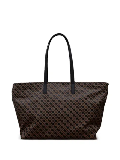 Gherardini Zip-up Tote Bag In Brown