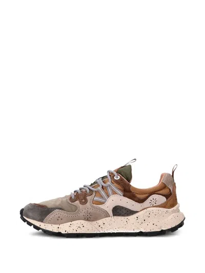 Flower Mountain Yamano 3 Multicolor Sneakers In Gray