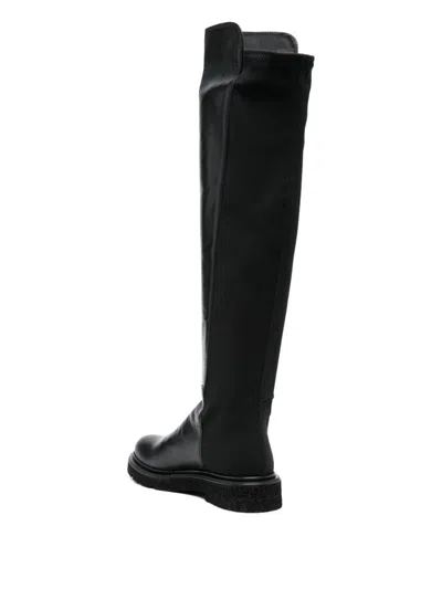 Guglielmo Rotta Leather Knee-high Boots In Black
