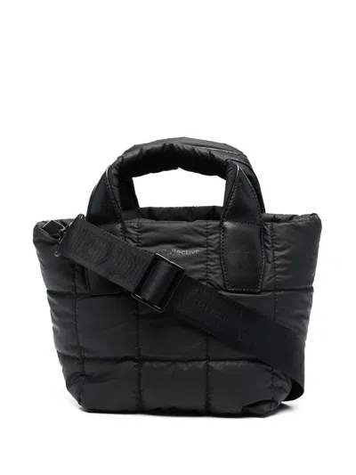 Veecollective Padded Mini Tote Bag In Black