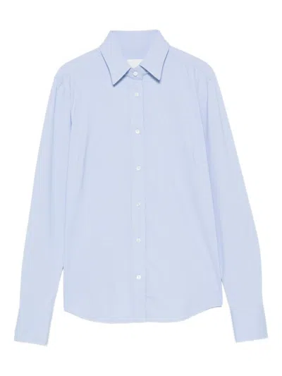Xacus Long-sleeve Button-up Shirt In Blue