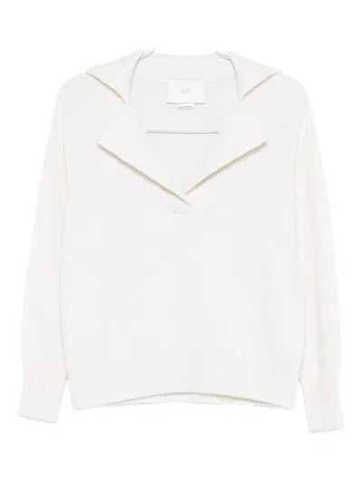 Vanisé Creamy Panna Sweater With Relaxed Fit In White