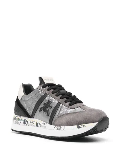 Premiata Round Head Low-cut Casual Shoes In Gray